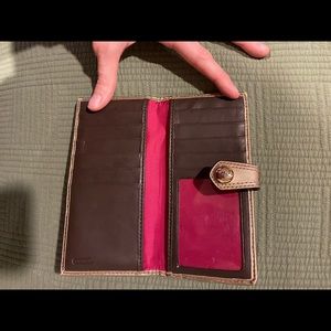 Coach checkbook wallet